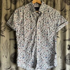 Abercrombie Floral Button Up Short Sleeve